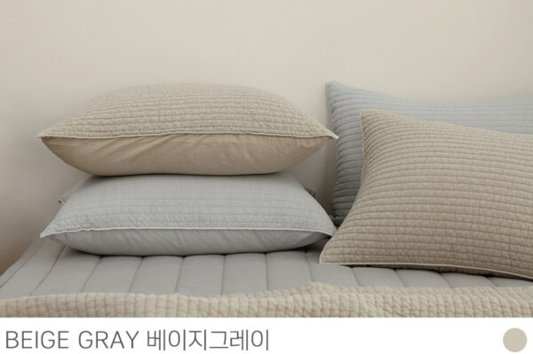 CM Pillow ( Beige Gray 1) Vỏ Áo gối cao cấp Hàn Quốc CM Paul Pigment Pillow