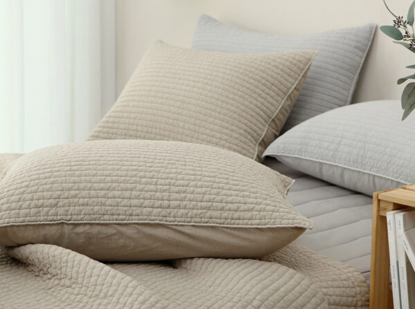 CM Pillow ( Beige Gray 3) Vỏ Áo gối cao cấp Hàn Quốc CM Paul Pigment Pillow