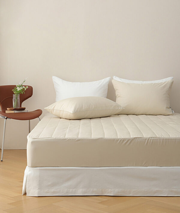 Ga boc chan bong Signature Quilting - Cream Beige (2) Ga bọc chần bông cao cấp - Signature Quilting Mattresscover