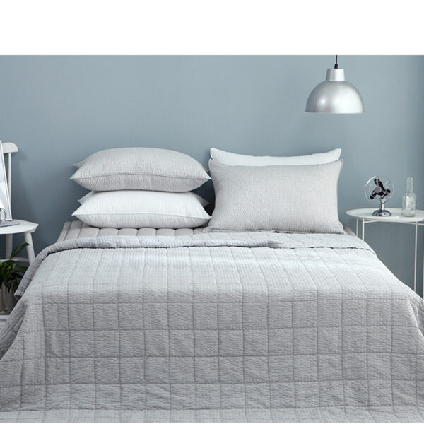 Ice Bamboo Ripple Washing Summer Quilting Duvet (Gray1) Chăn gối sợi tre mùa hè Hàn Quốc - Ice Bambo Duvet