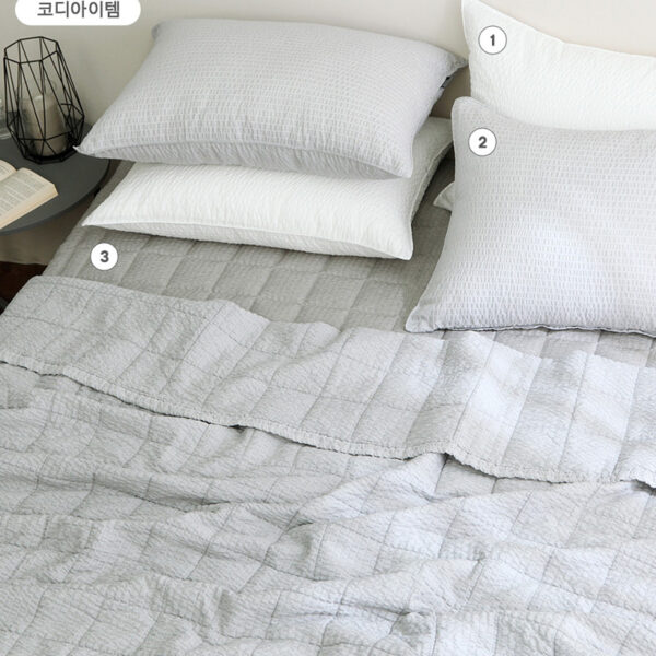 Ice Bamboo Ripple2 Summer Quilting Duvet(Purple gray2) Chăn gối sợi tre mùa hè Hàn Quốc - Ice Bambo Duvet