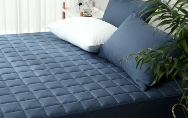 Plain Quilting (Blue1) Ga bọc cao cấp Hàn Quốc - Plain Cotton Quilting Mattresscover