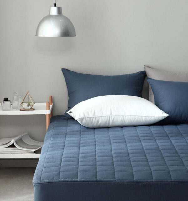 Plain Quilting (Blue3) Ga bọc cao cấp Hàn Quốc - Plain Cotton Quilting Mattresscover