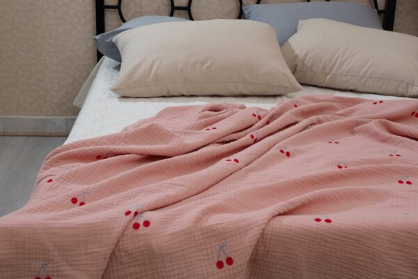 OLYMPUS DIGITAL CAMERA Chăn mỏng mùa hè Hàn Quốc cao cấp Breeze Embroidery