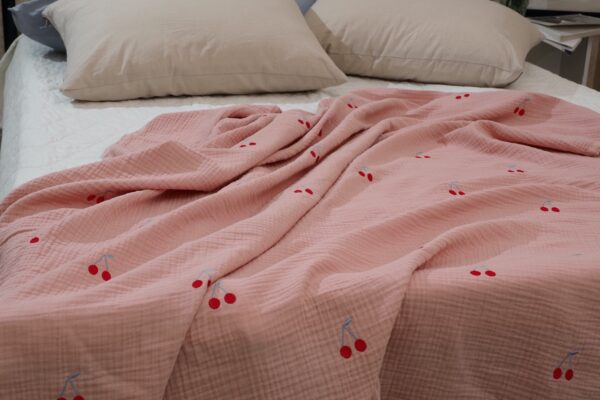 OLYMPUS DIGITAL CAMERA Chăn mỏng mùa hè Hàn Quốc cao cấp Breeze Embroidery