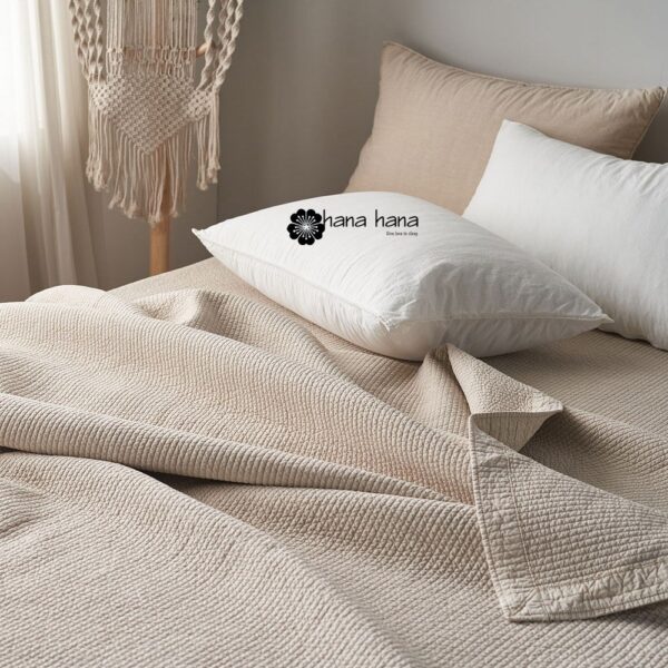 z2902241308153_1b9af29b1b70de85c4a38b8d1e12fe2b Chăn hè thu Mongle Organic Pure Cotton Wash Pigment Line Quilting Spread