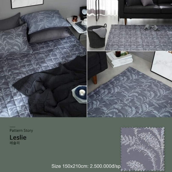 Tam trai da nang Han Quoc Leslie (2) Thảm trải đa năng Hàn Quốc Leslie Cotton Rug
