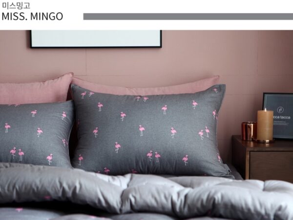 Vo goi cotton khong chan (14) Vỏ gối cotton không chần Hana Hana