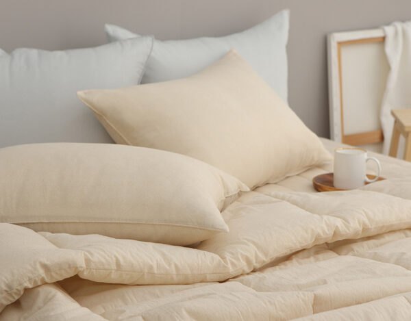 Vo goi cotton khong chan (43) Vỏ gối cotton không chần Hana Hana