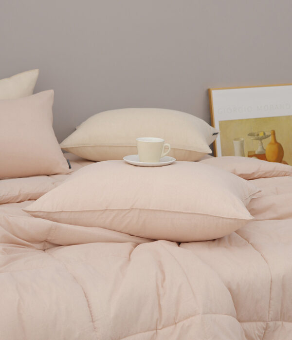 Vo goi cotton khong chan (47) Vỏ gối cotton không chần Hana Hana