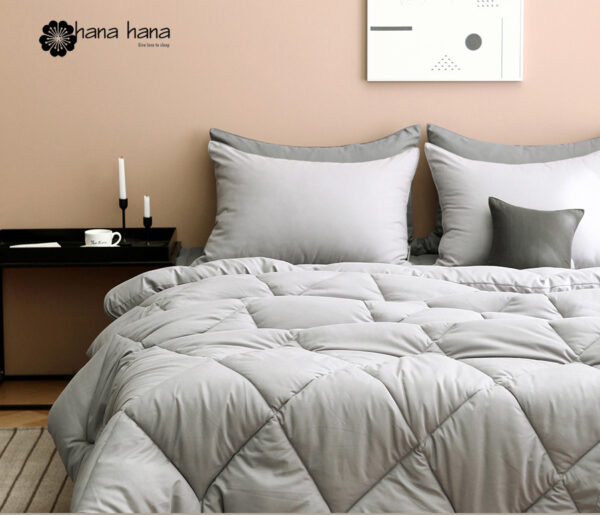 Rising Ultra Fine Fiber Comforter Pillow cover set (Gray1) CHĂN THU ĐÔNG RISING COMFORTER