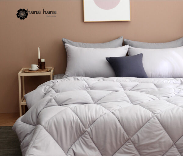 Rising Ultra Fine Fiber Comforter Pillow cover set (Purple gray1) CHĂN THU ĐÔNG RISING COMFORTER