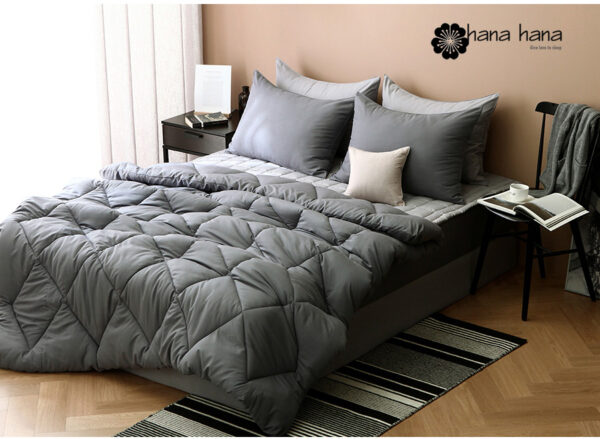 Rising Ultra Fine Fiber Comforter Pillow cover set (Darkgray1) (2) CHĂN THU ĐÔNG RISING COMFORTER