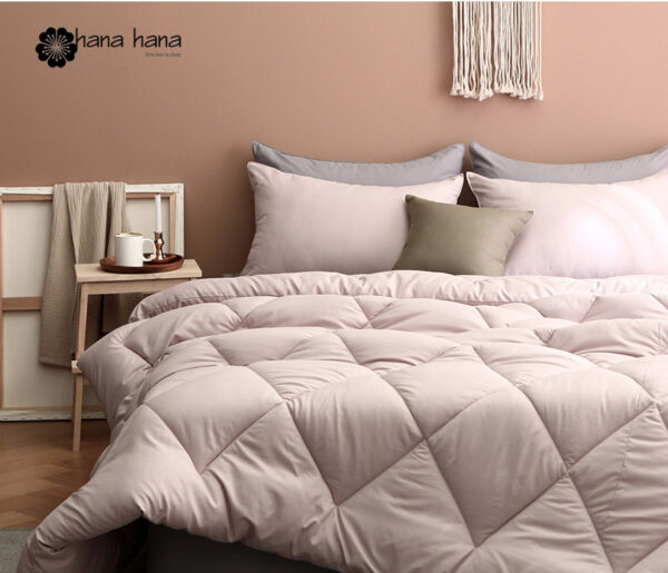 Rising Ultra Fine Fiber Comforter Pillow cover set (pinkbeige1) Set chăn thu đông Plus Comforter